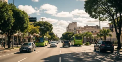 Qual é a distância entre Manaus e Santarém?